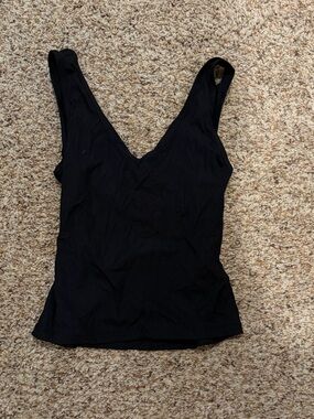 ZYIA Black V-Neck Women's Tank Top